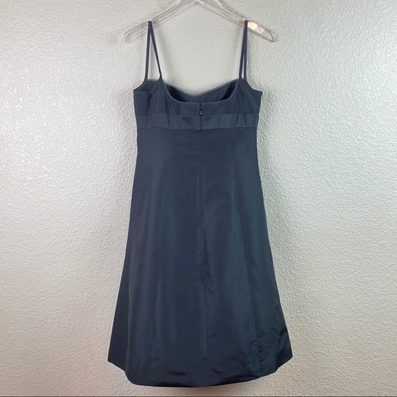 J. Crew Silk Spaghetti Strap Dress Lace Trim 4 - Picture 4 of 5
